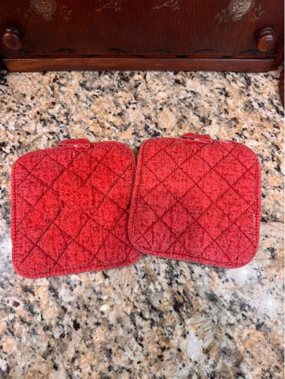 Vintage Oak pattern pot holders